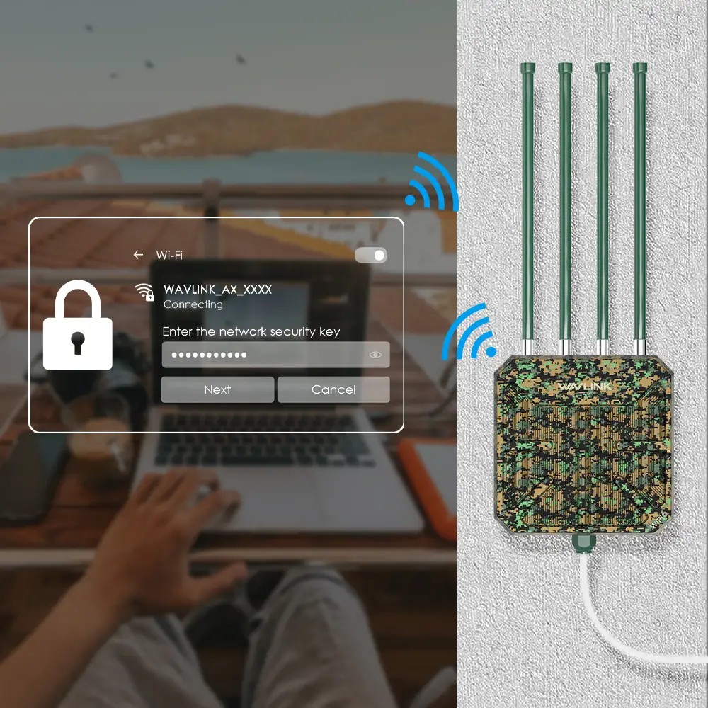 WAVLINK WiFi6 Outdoor Access Point/AX3000 Long Range Outdoor WiFi Mesh Extender - Image 5