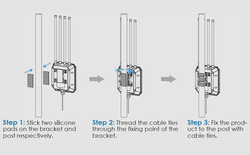 WAVLINK WiFi6 Outdoor Access Point/AX3000 Long Range Outdoor WiFi Mesh Extender - Image 10