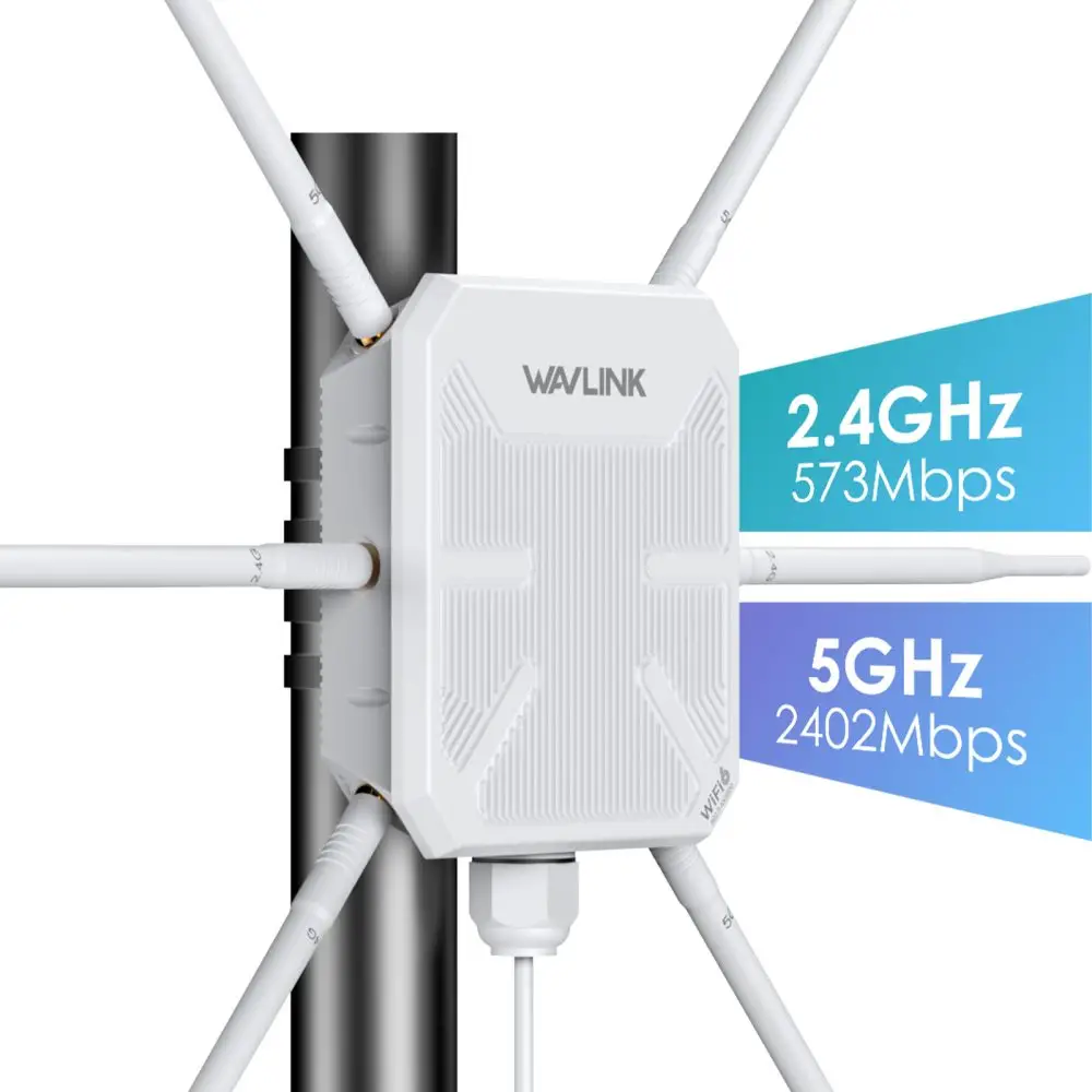 AERIAL HD9S: WAVLINK WiFi6 Outdoor Access Point, Dual Band 2.4G+5G AX3000 Long Range Outdoor WiFi Mesh Extender with PoE - Image 4